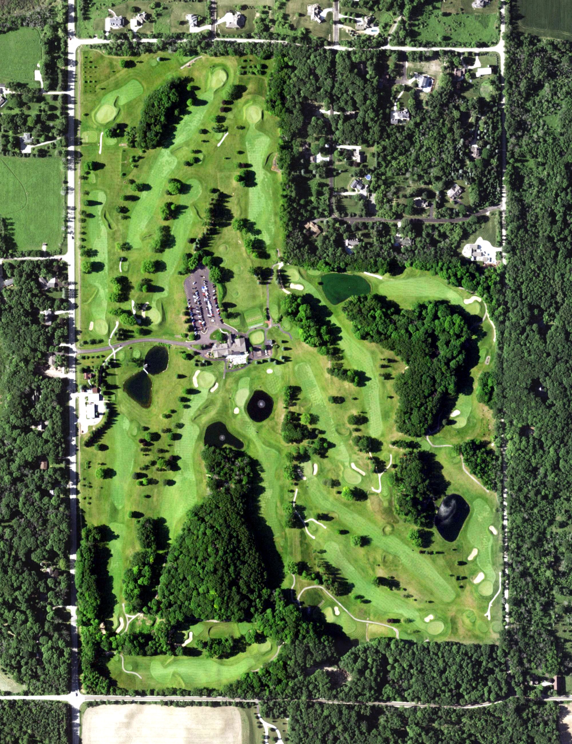 Aerial view of West Bend Country Club, WI