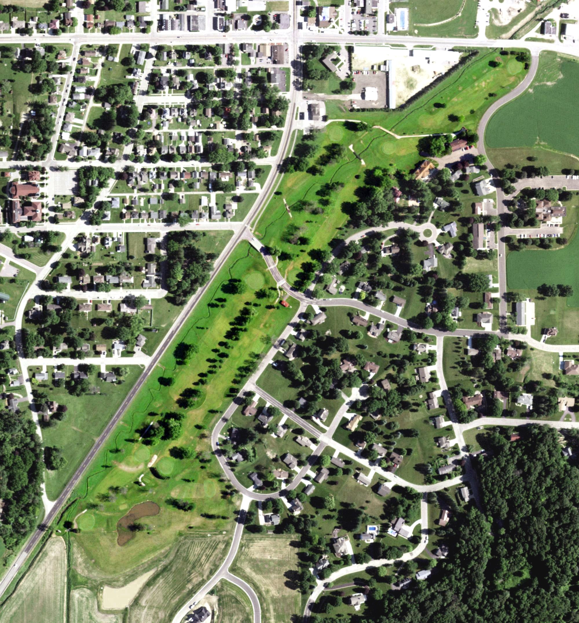 Aerial view of Westbrook Hills Golf Course, WI