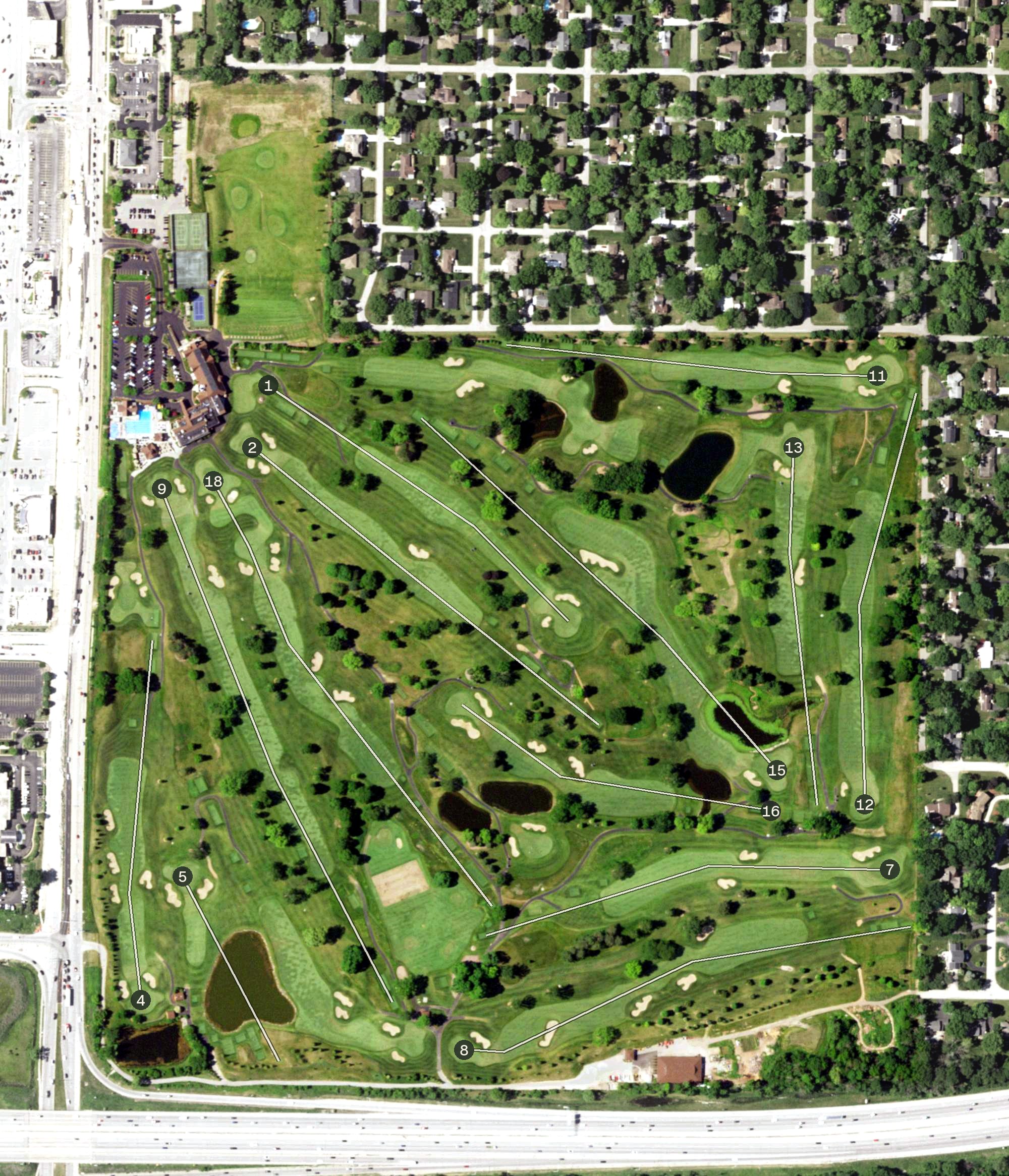 Aerial view of Westmoor Country Club, WI