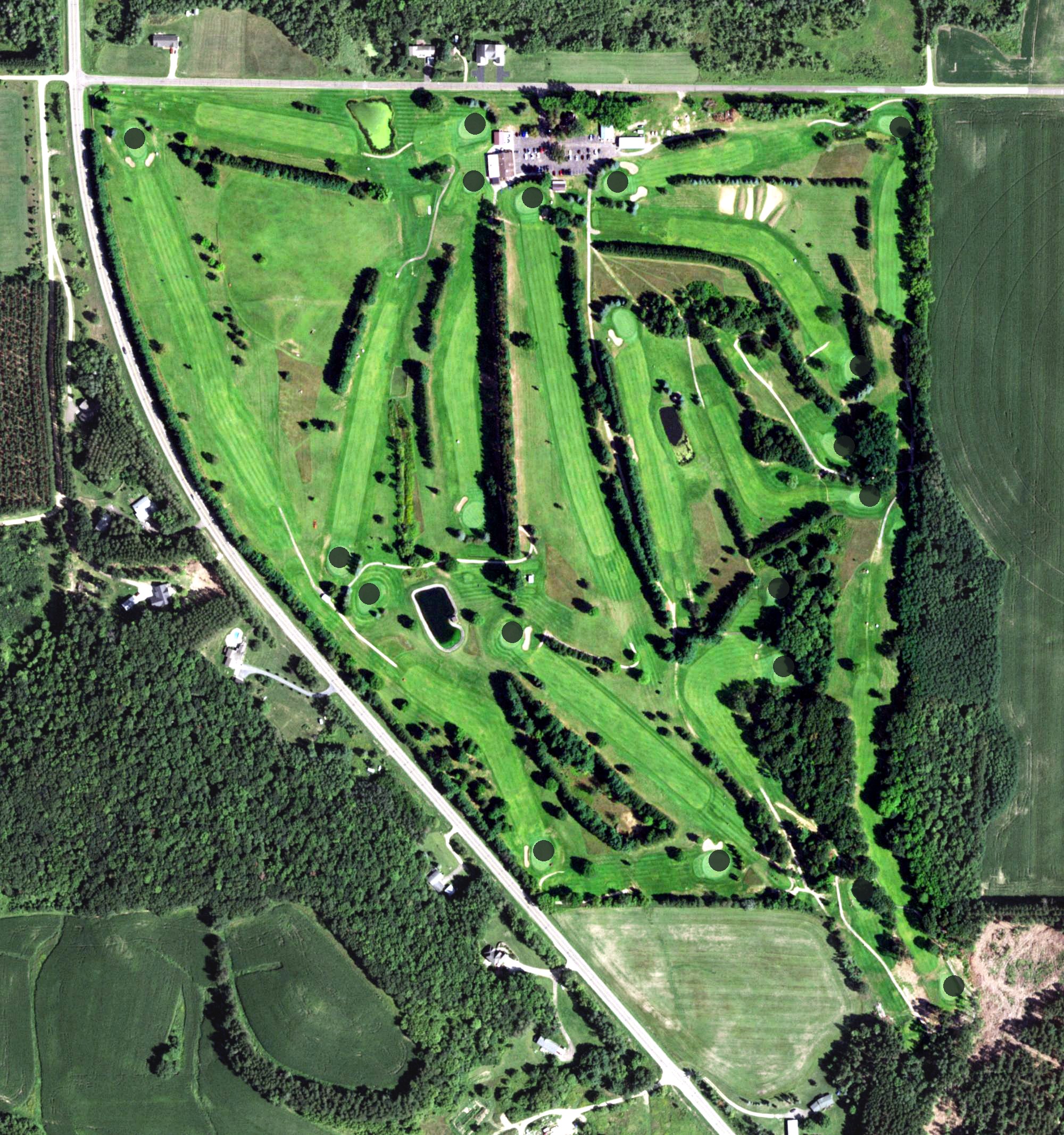 Aerial view of White Tail Golf Course, WI
