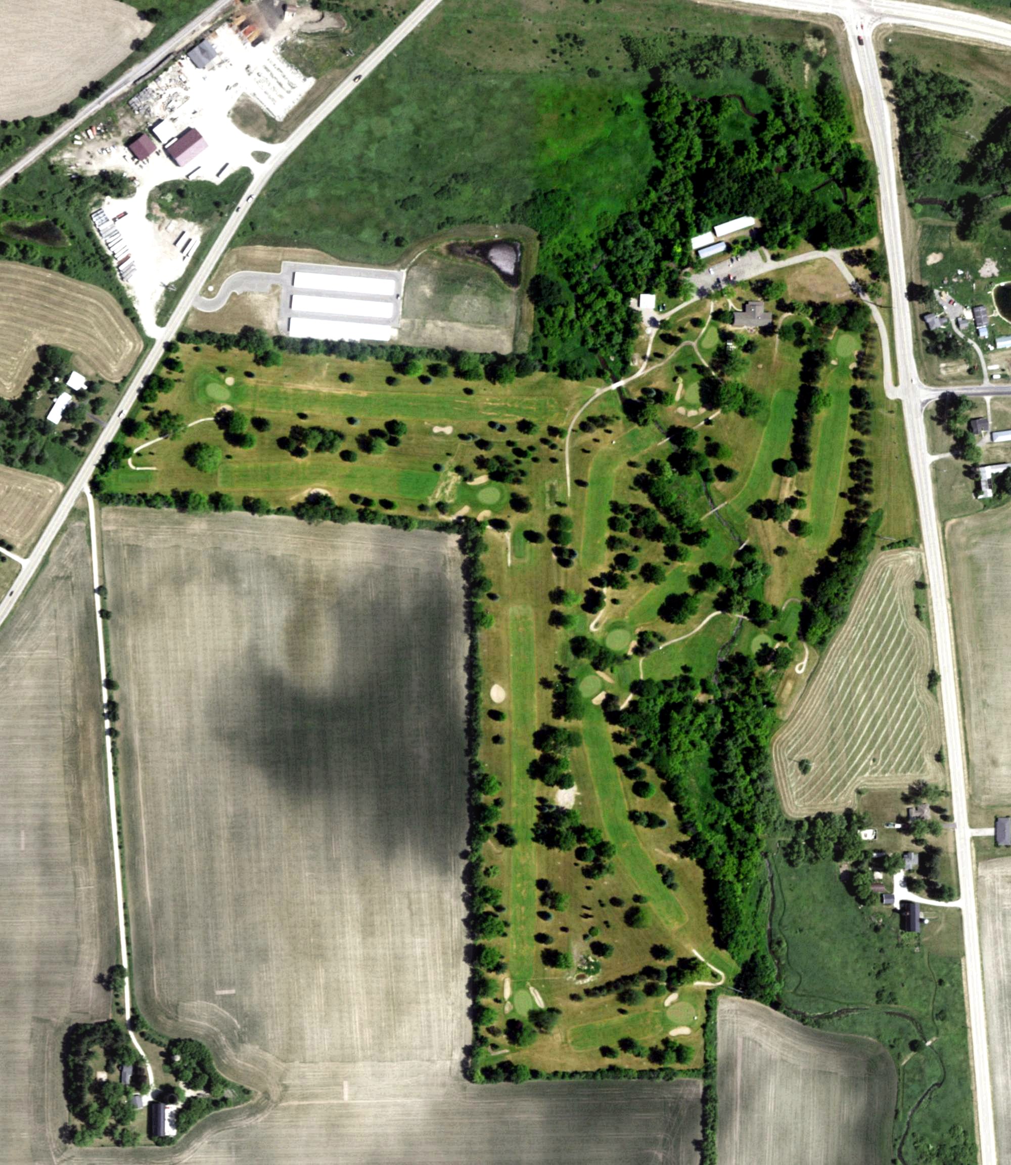 Aerial view of Willow Brook Golf Course, WI
