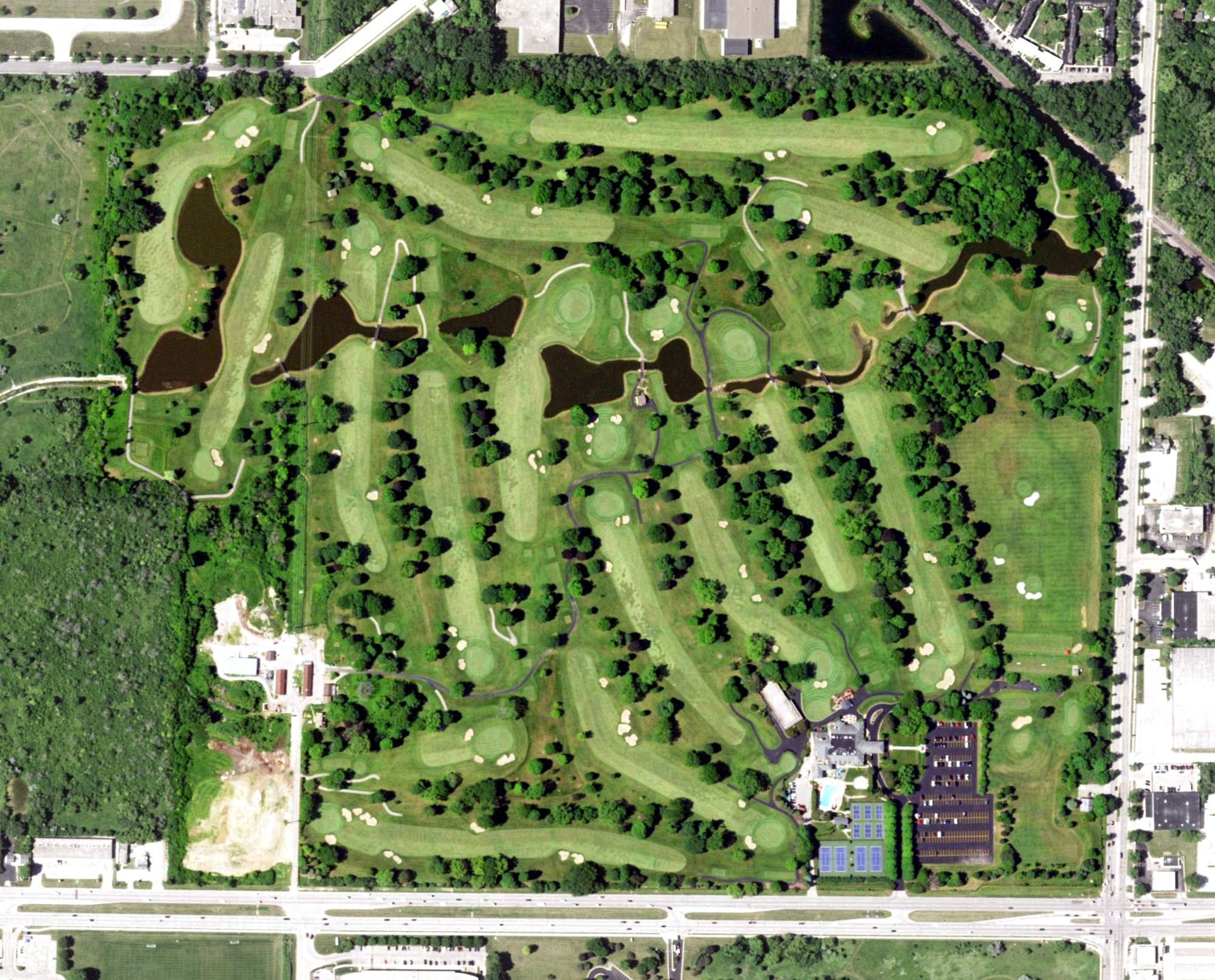 Aerial view of Wisconsin Club, WI