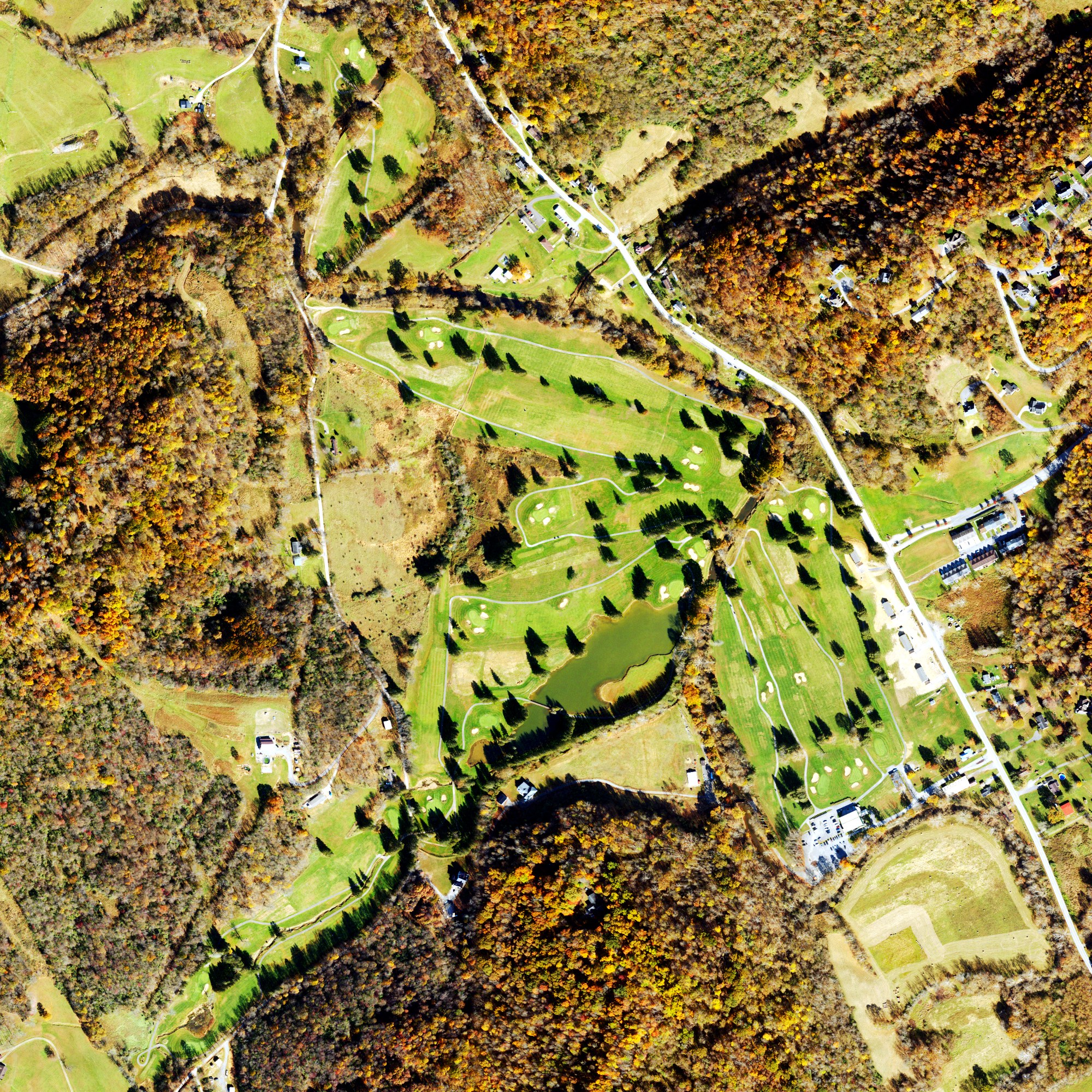 Aerial view of Bel Meadow Country Club, WV