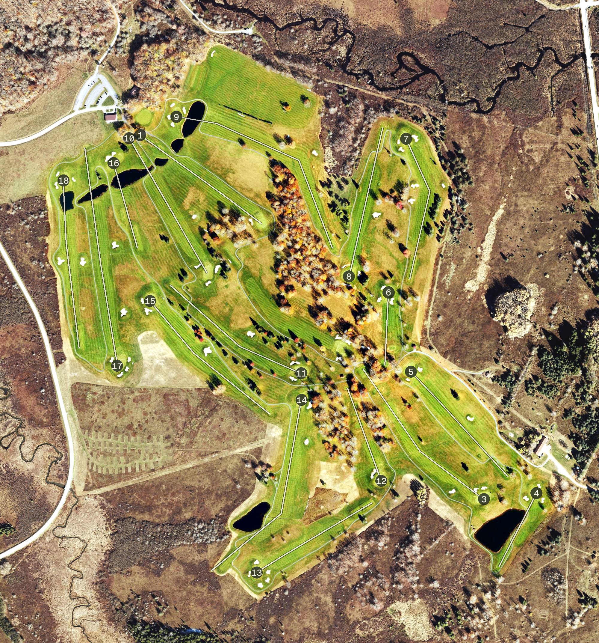 Aerial view of Canaan Valley Resort Golf Club, WV