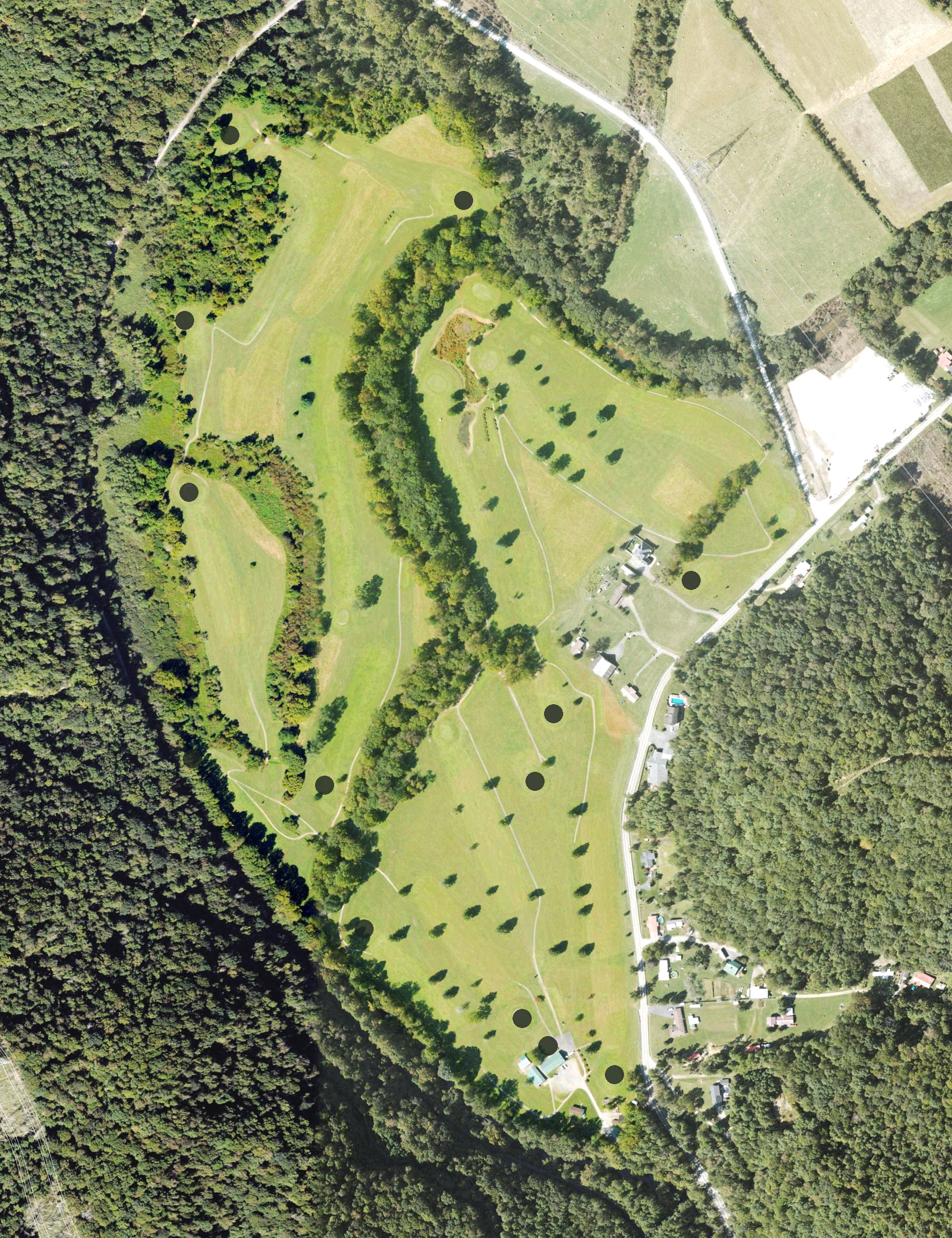 Aerial view of Clear Fork Valley Golf Course, WV