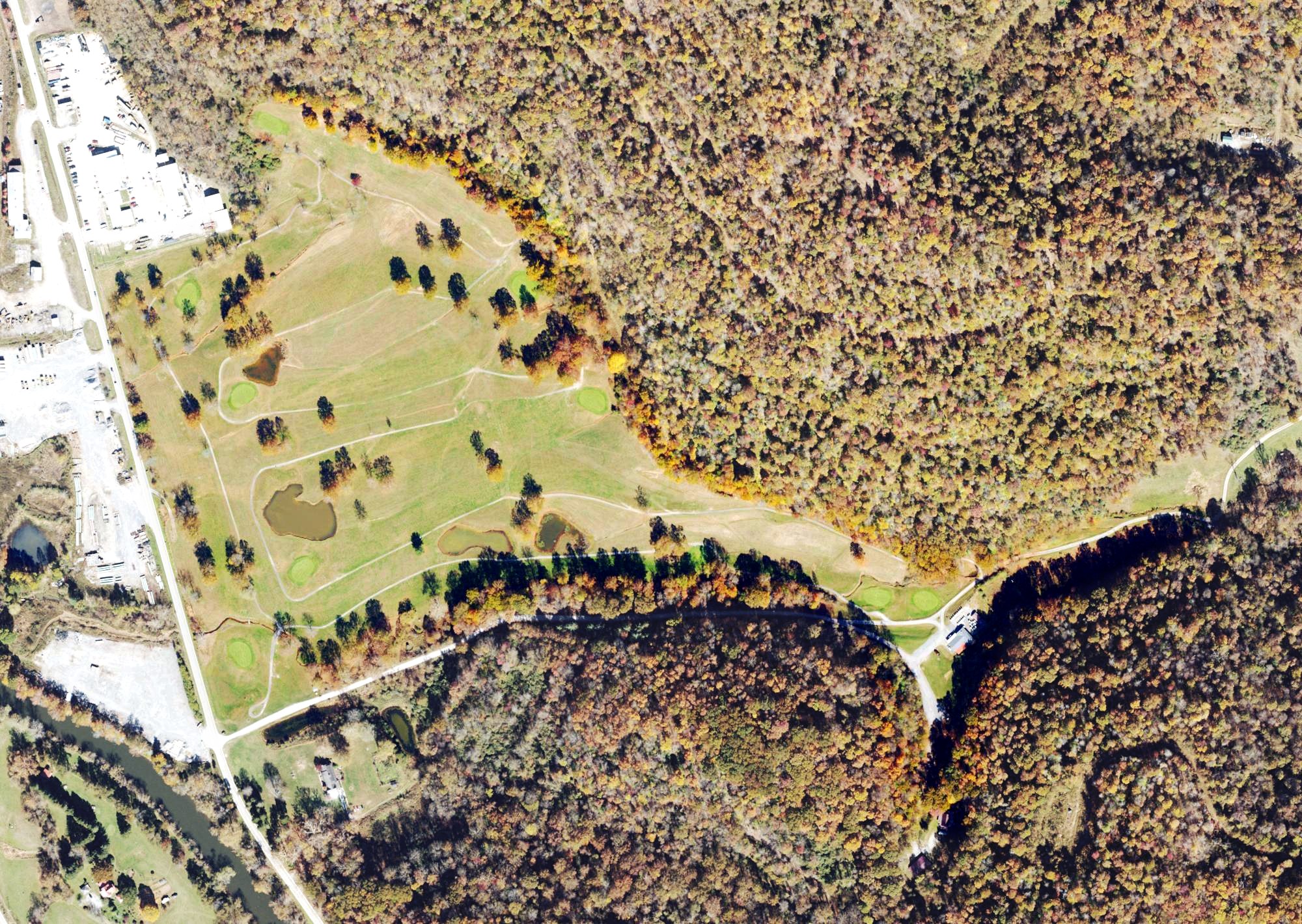 Aerial view of Deerfield Country Club Golf Course, WV