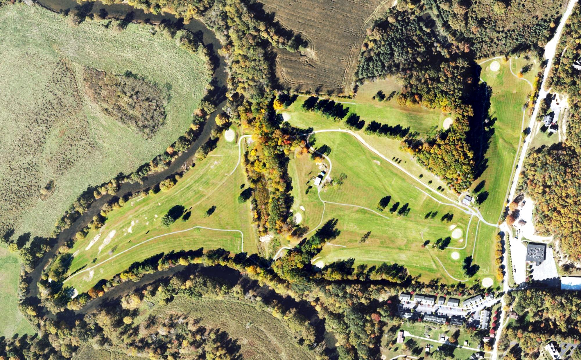 Aerial view of Elks Golf Course, WV
