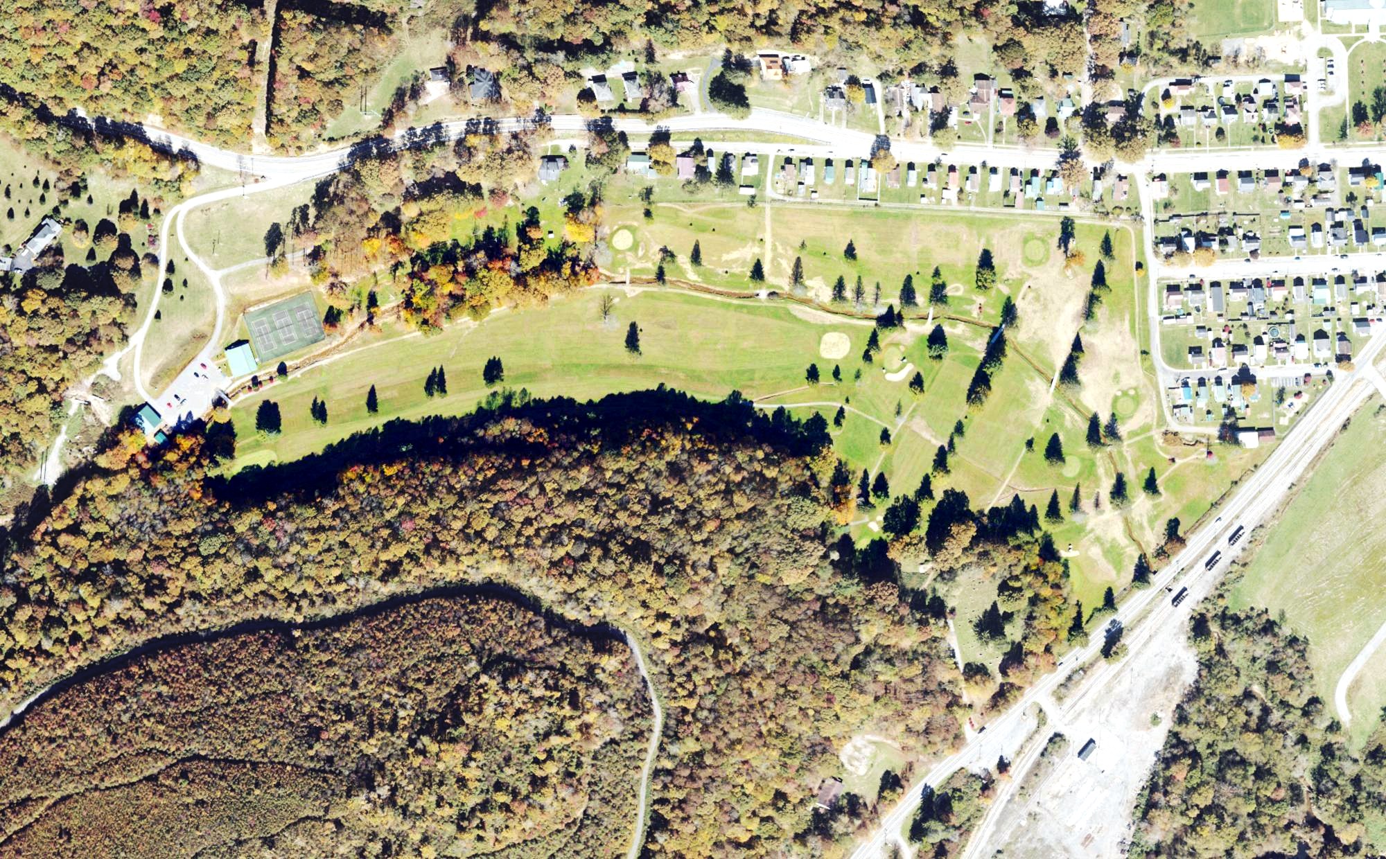 Aerial view of Greenbrier Hills Golf Club, WV