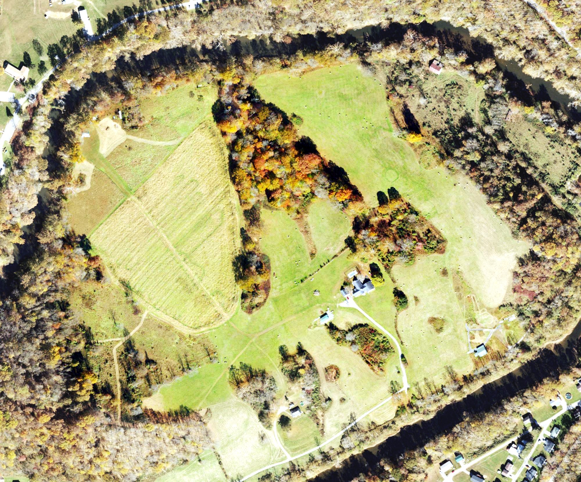 Aerial view of Hide A Way Golf Course, WV