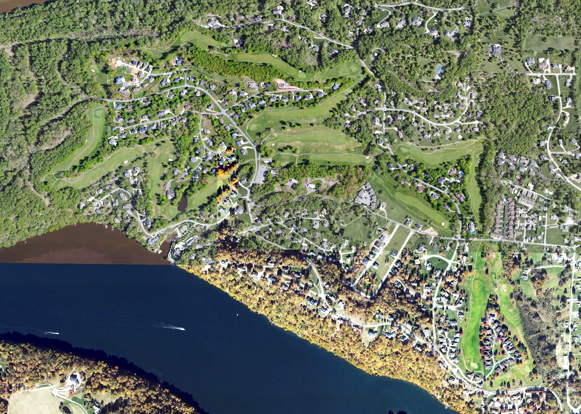Aerial view of Lakeview Golf Resort and Spa Mountainview Course, WV