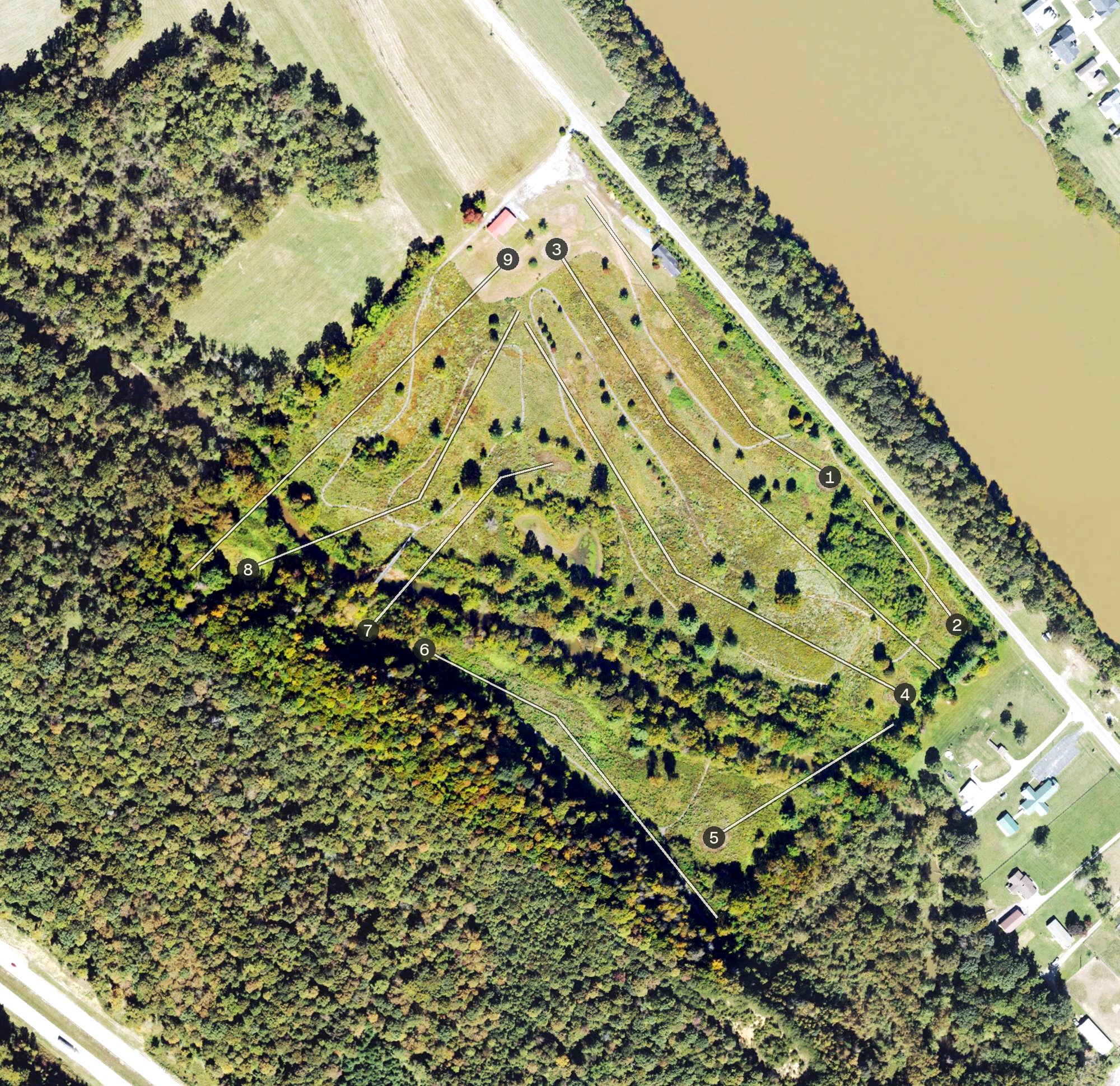 Aerial view of Meadowland Golf Course, WV