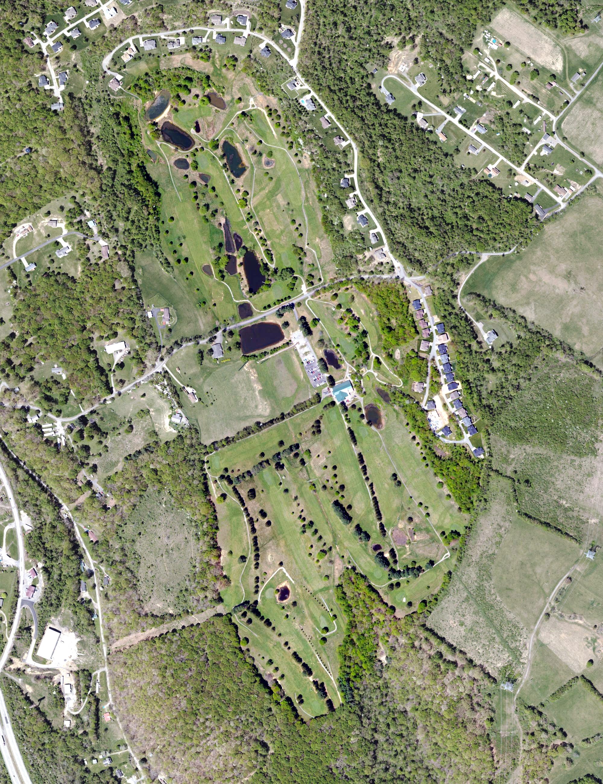 Aerial view of Mountaineer Golf, WV