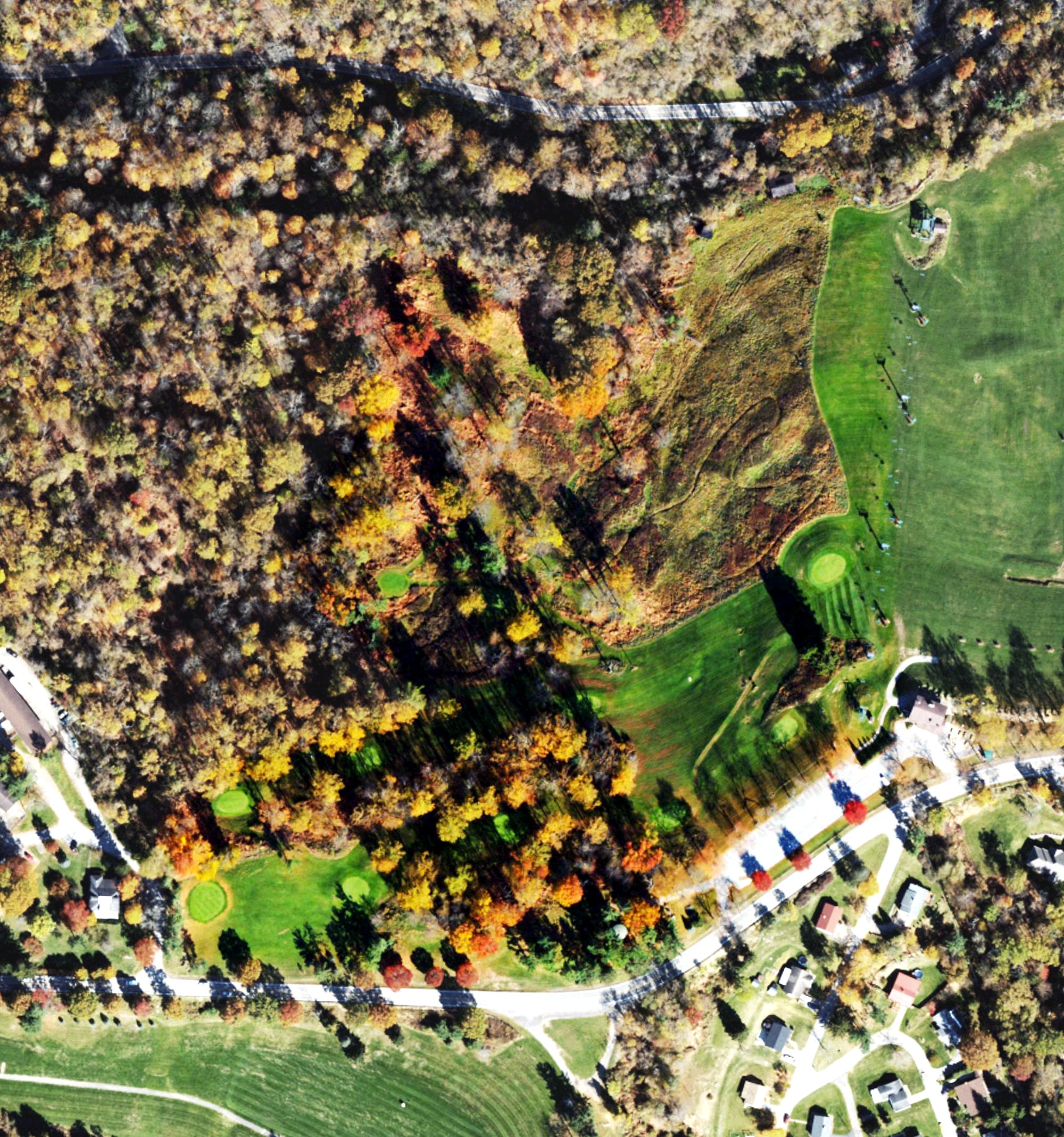 Aerial view of Oglebay Resort Speidel Golf Club Par 3 Course, WV