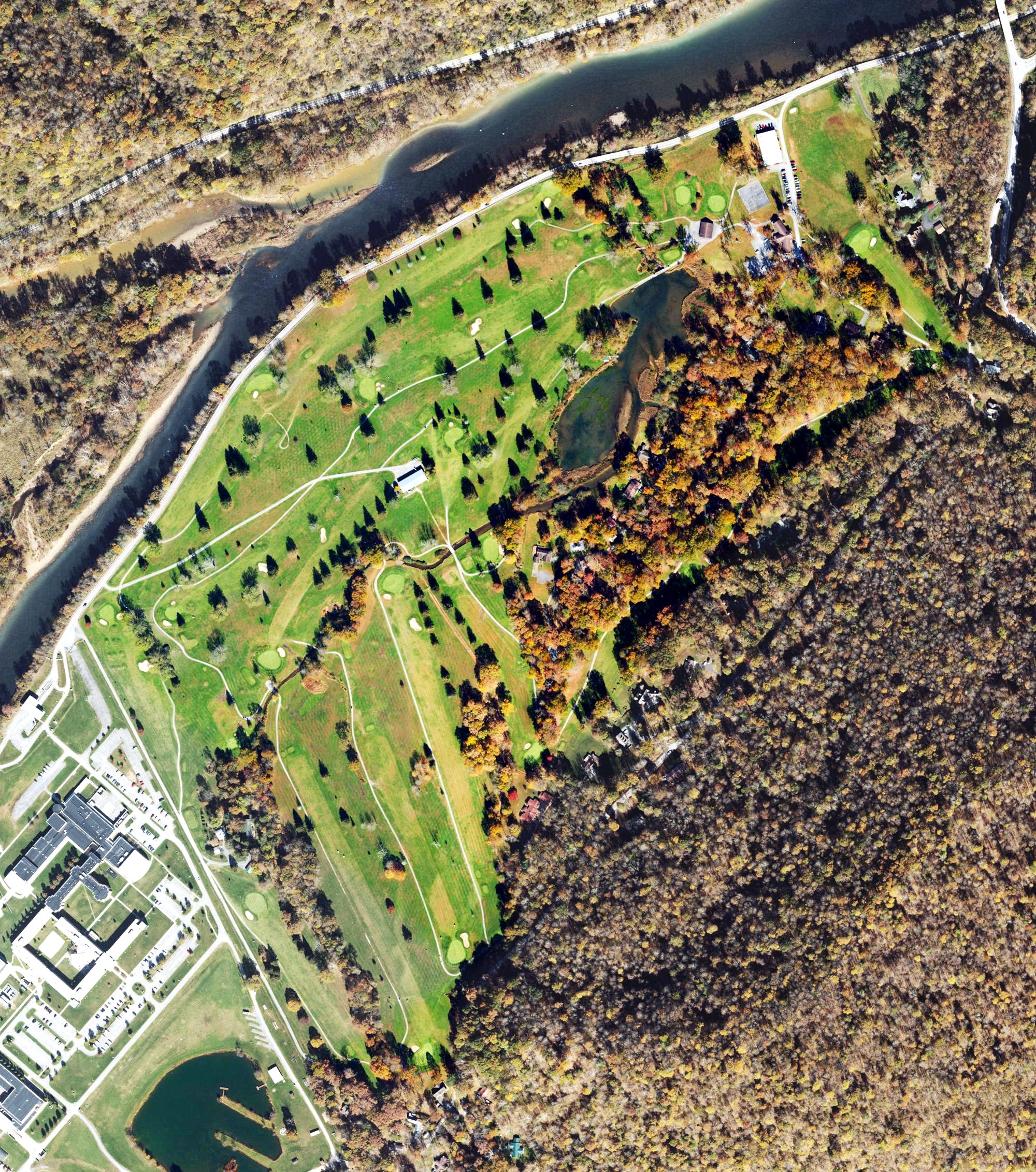 Aerial view of Preston Country Club Golf Course, WV