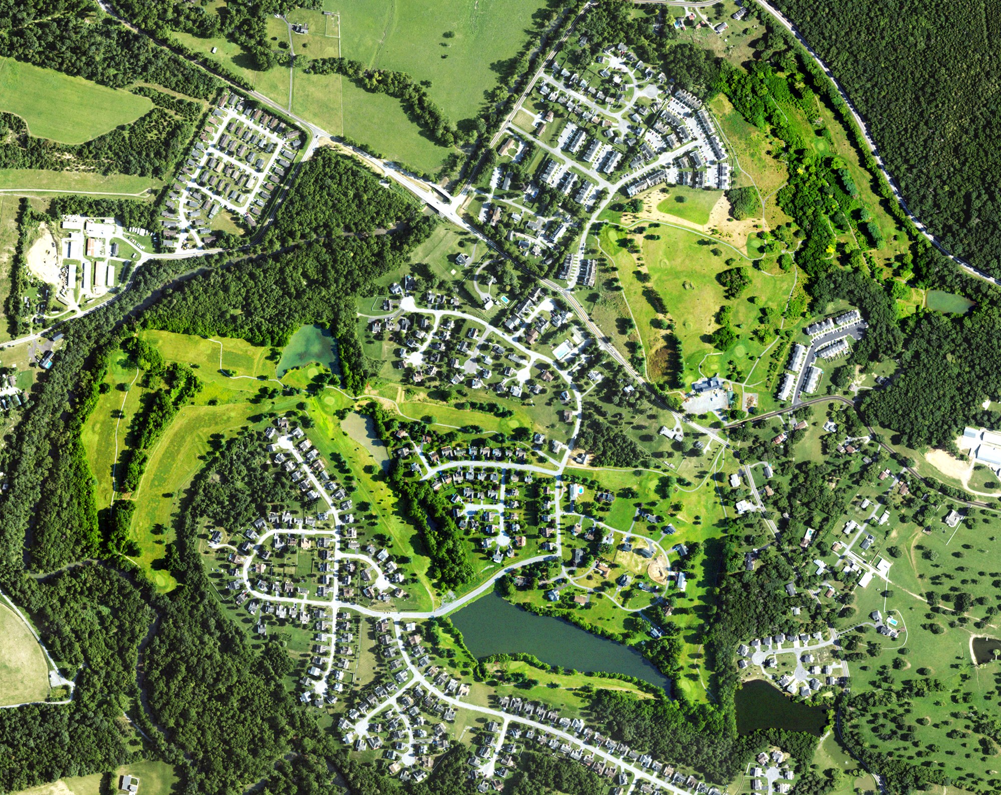 Aerial view of Stonebridge Golf Club, WV