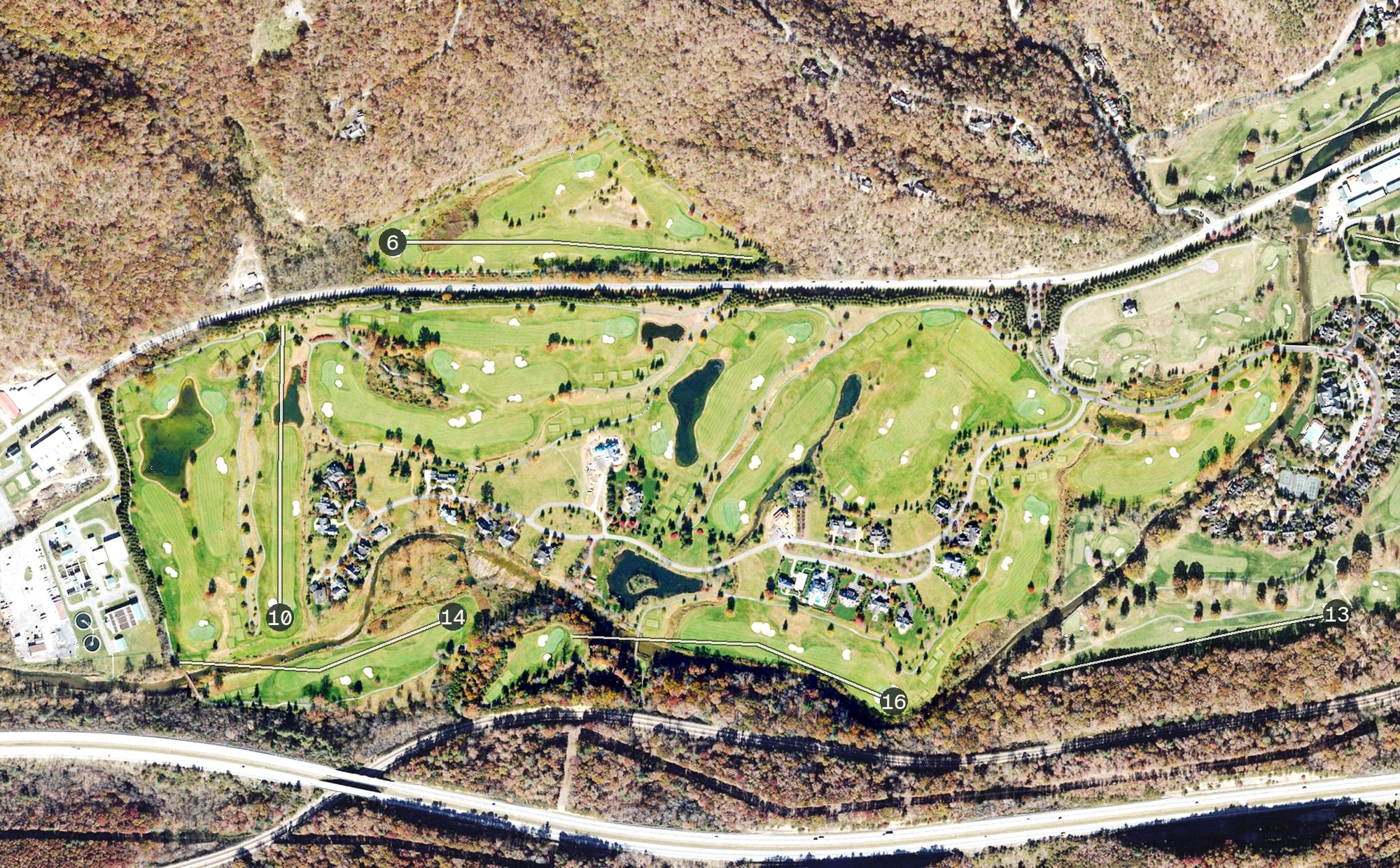 Aerial view of The Greenbrier Sporting Club - The Snead, WV