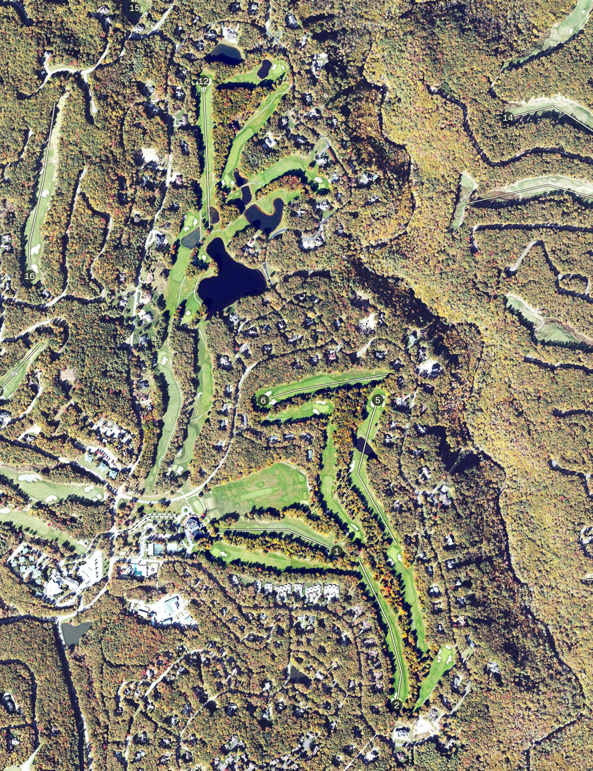 Aerial view of The Resort at Glade Springs Cobb Course, WV