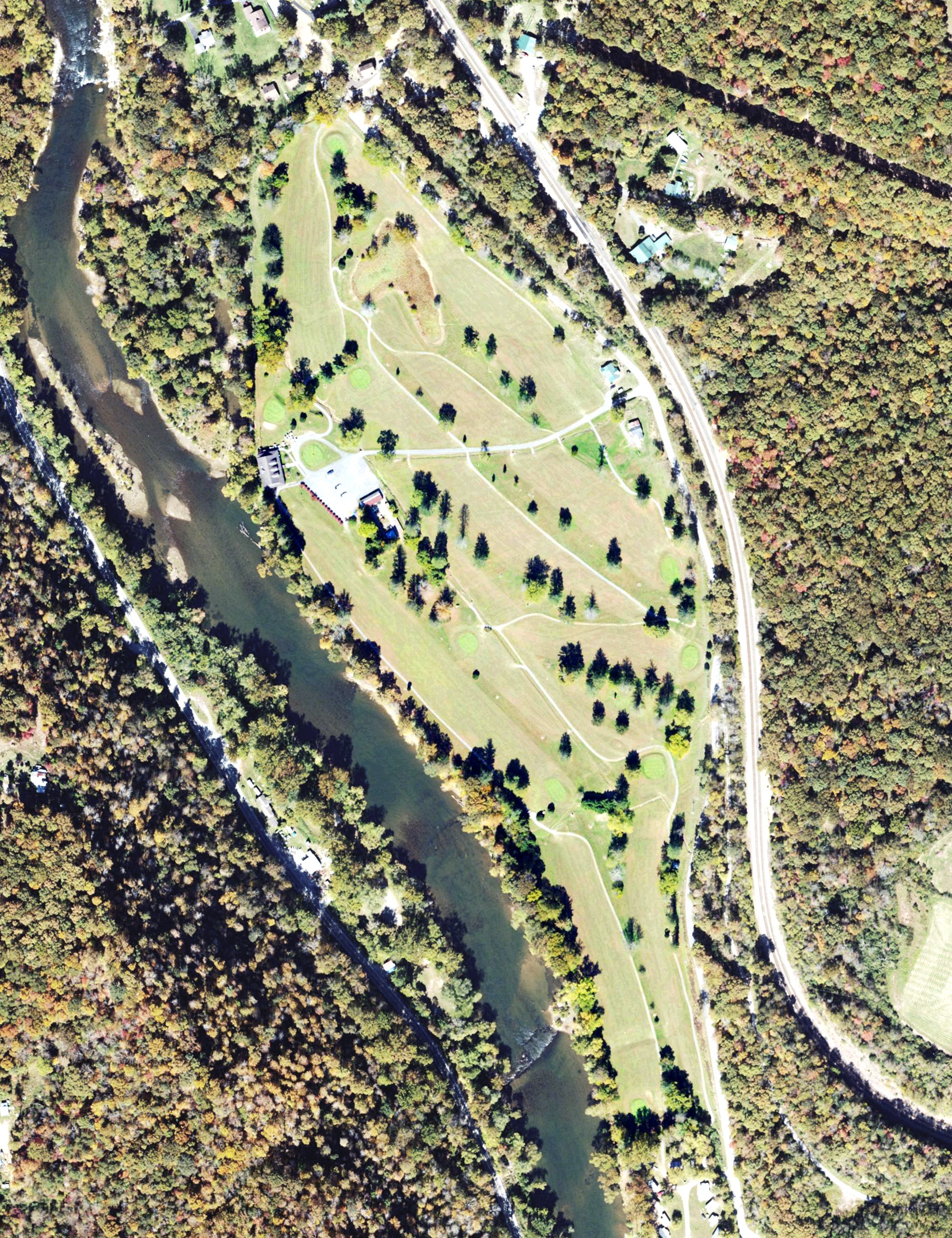 Aerial view of Willow Wood Country Club, WV