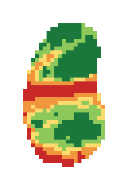 Slope map of the 1st green at Bonifay Country Club (The Villages)
