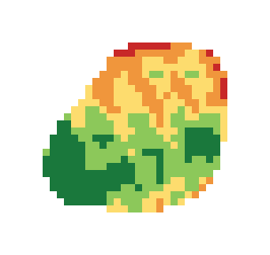 Slope map of the 2nd green at Disney's Lake Buena Vista Golf