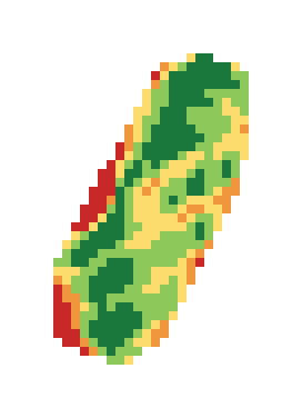 Slope map of the 1st green at Gator Trace Golf & Country Club