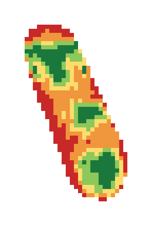 Slope map of the 1st green at Highlands Reserve